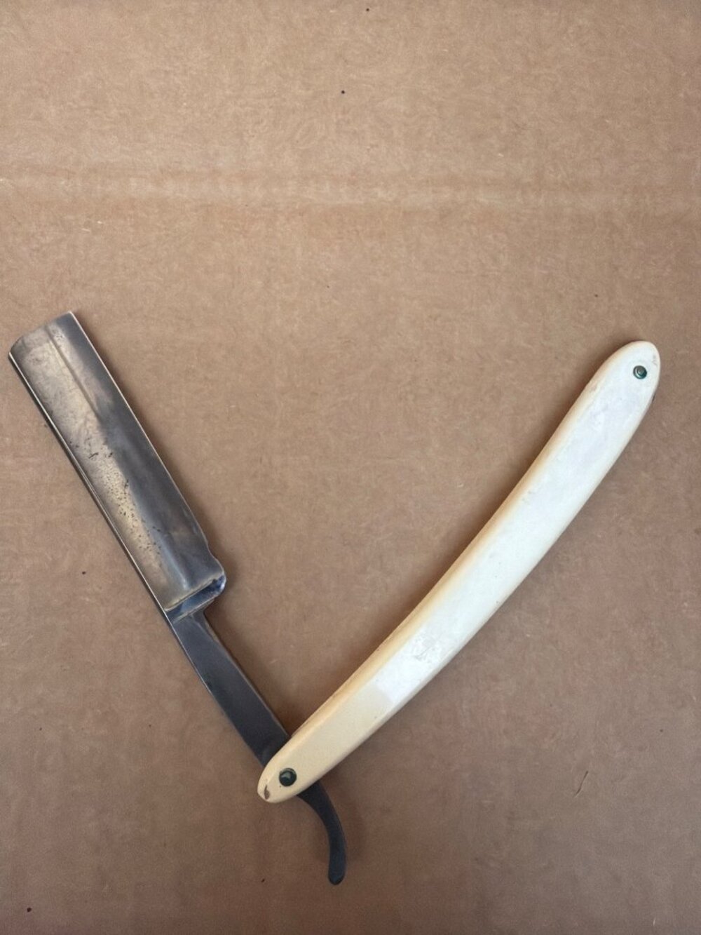 Lot 4 Antique Straight Razors Torrey Simmons Harris Goar w/Coffin Style Boxes - Picture 15 of 15